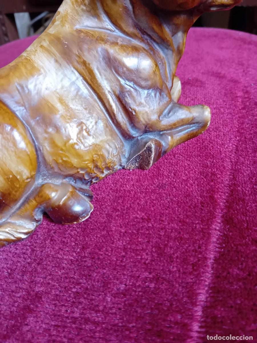 Arte: Toro o buey de yeso d&eacute;cada de los 70/80 - Foto 5