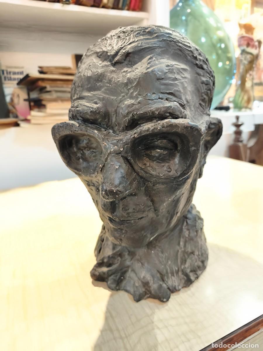 Arte: Joan Cardell&agrave; Crusells (1900-1985). Busto de yeso firmado y fechado en &iquest;1959?