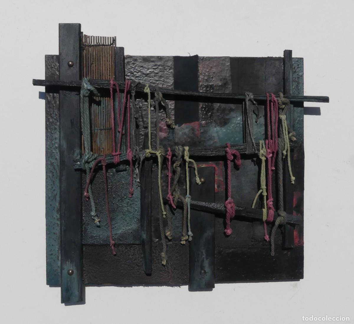 Arte: ESCULTURA MURAL DE JOSE SANZ SALA SOBRE GRUESO TABLERO ( PAGO POR BIZUM )