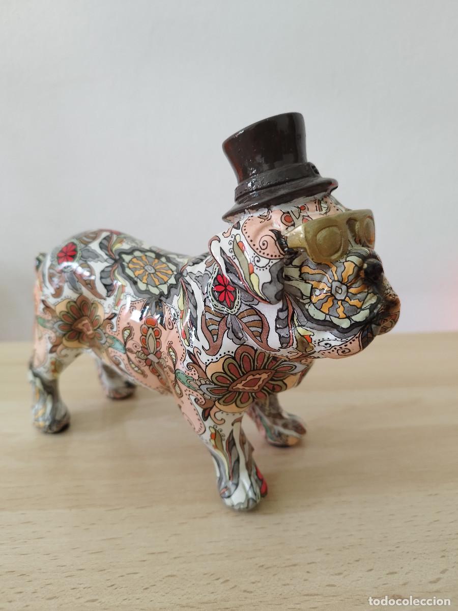 Arte: Figura decorativa perro con sombrero de copa - Foto 1