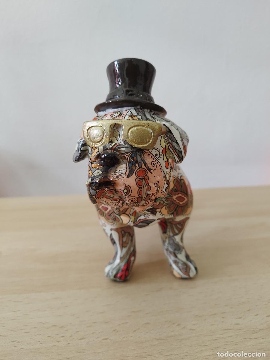 Arte: Figura decorativa perro con sombrero de copa - Foto 3