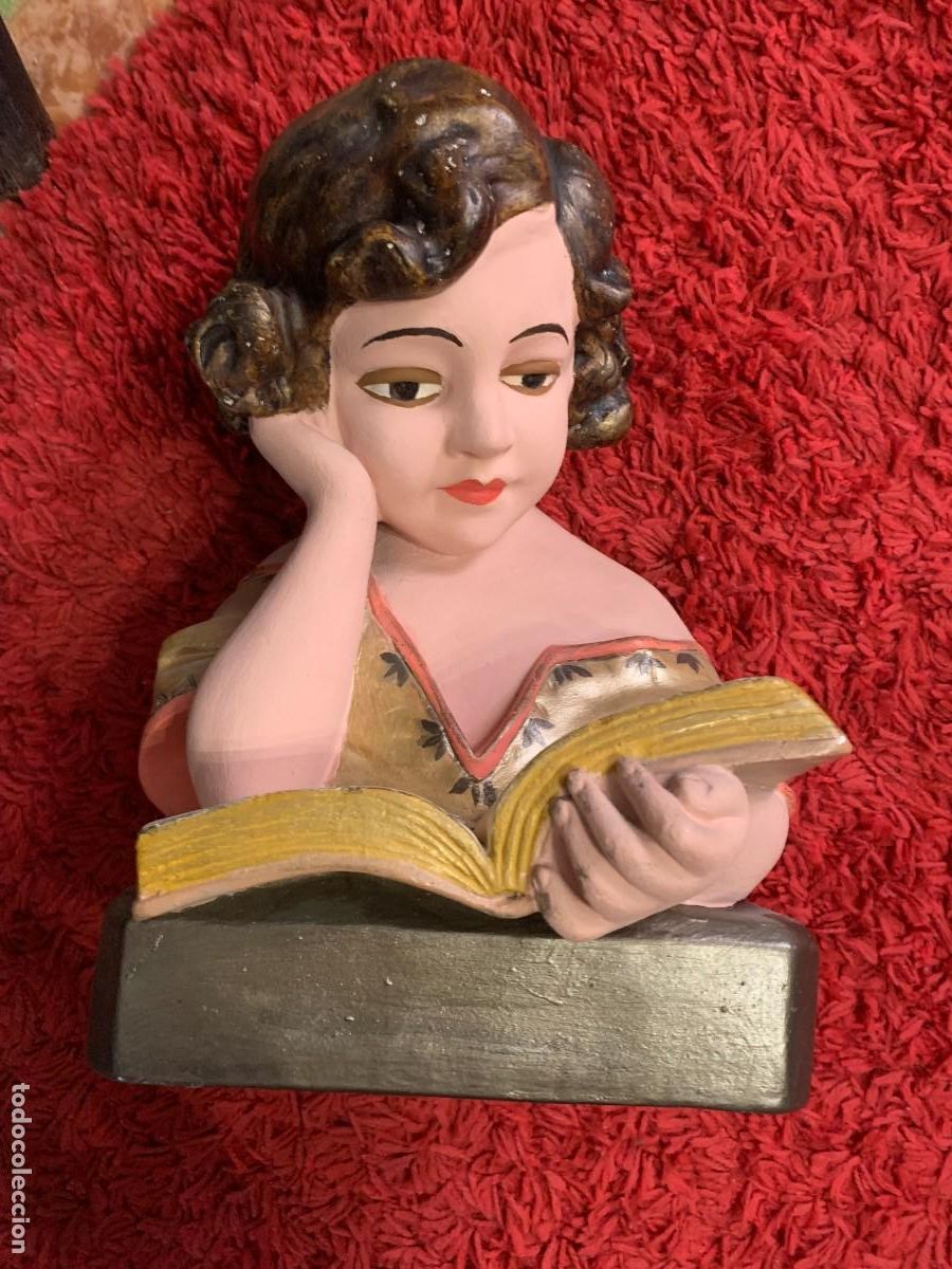 Arte: busto ni&ntilde;a firmado m cruz sevilla ver fotos