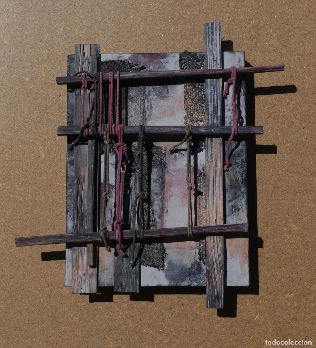 Arte: ESCULTURA DE JOSE SANZ SALA SOBRE TELA CON BASTIDOR ( PAGO POR BIZUM )