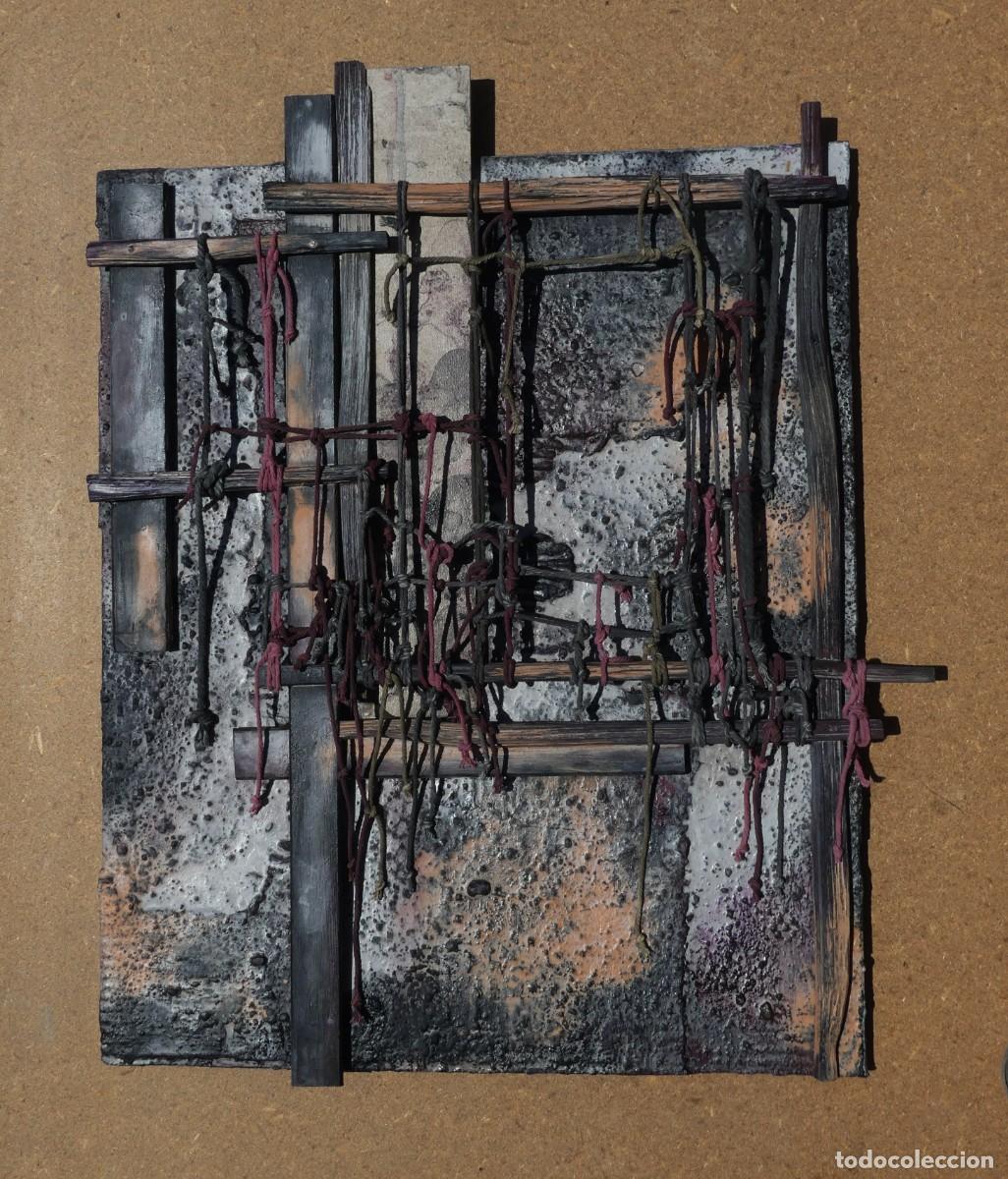 Arte: ESCULTURA DE JOSE SANZ SALA SOBRE TELA CON BASTIDOR ( SOLO RECOGIDA )