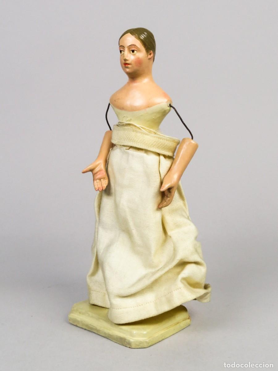Arte: Virgen vestidera en barro policromado Escuela Murciana siglo XIX