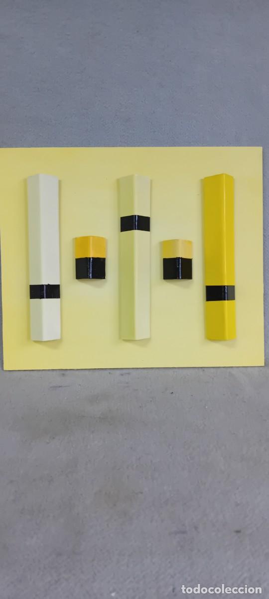 Arte: Composicion tecnica mixta. Escultura de pared