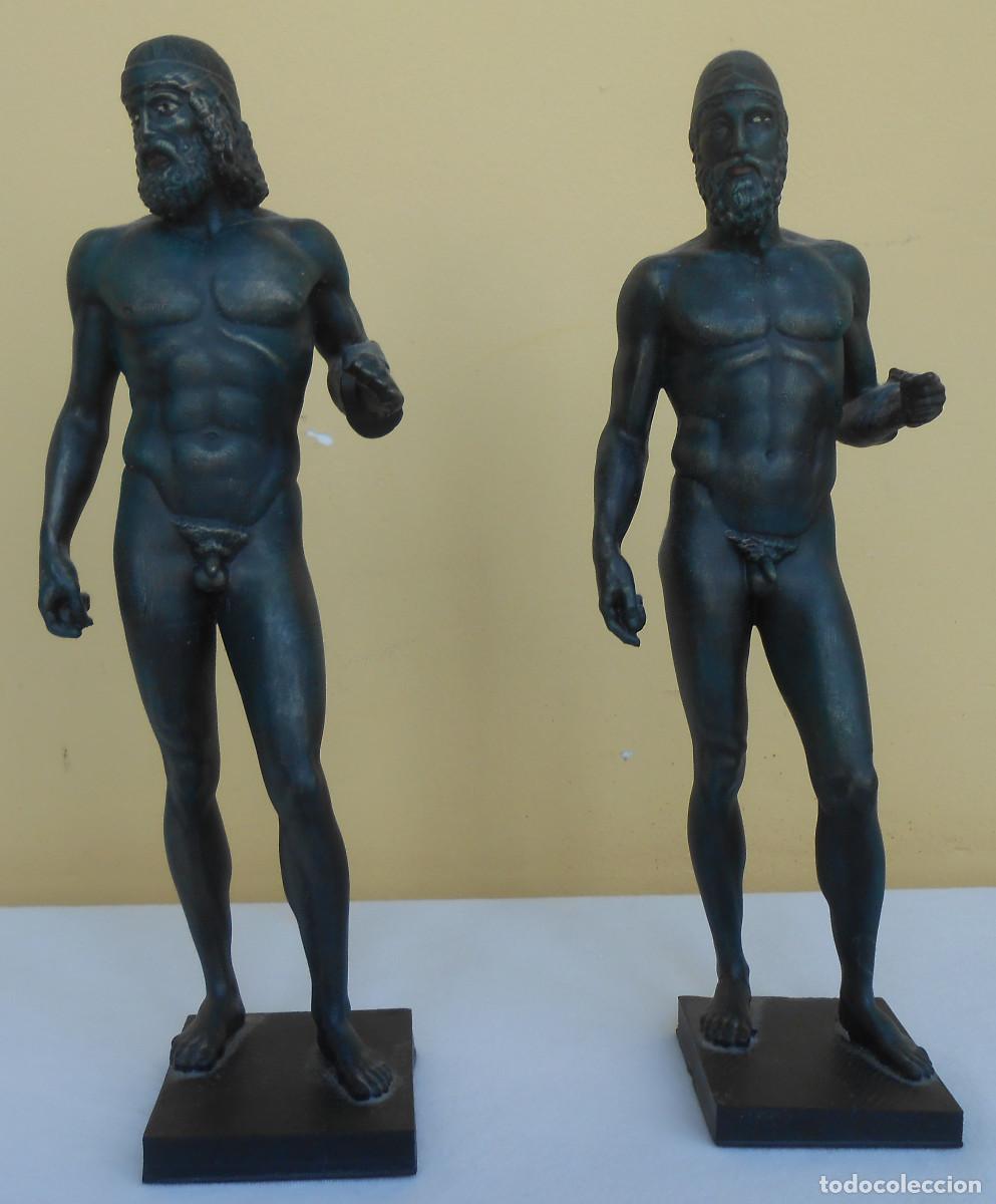 Arte: BRONCES DE RIACE. PAREJA DE GUERREROS EN IMPRESI&Oacute;N 3D DE ALTA CALIDAD