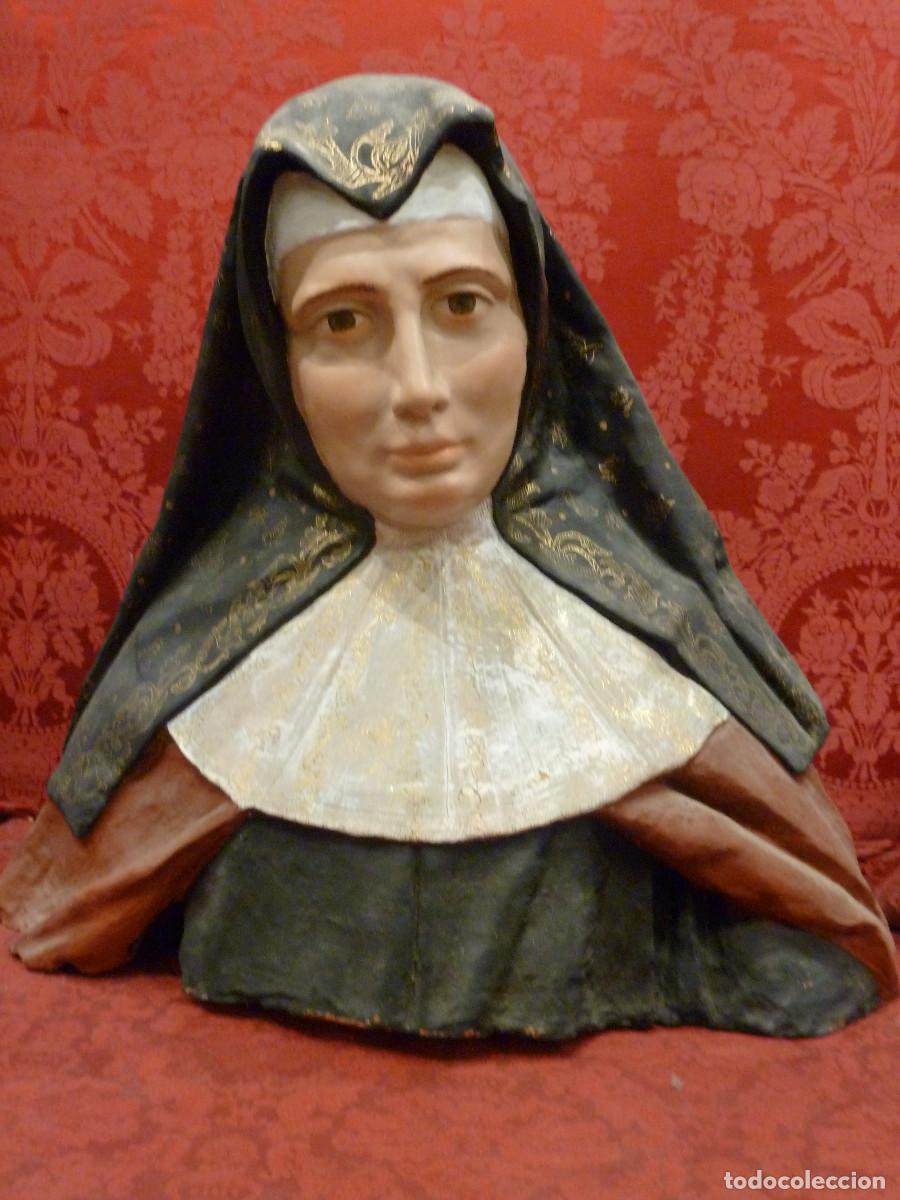 Arte: Santa Teresa Jornet, busto policromado A. G&ordf; Romero