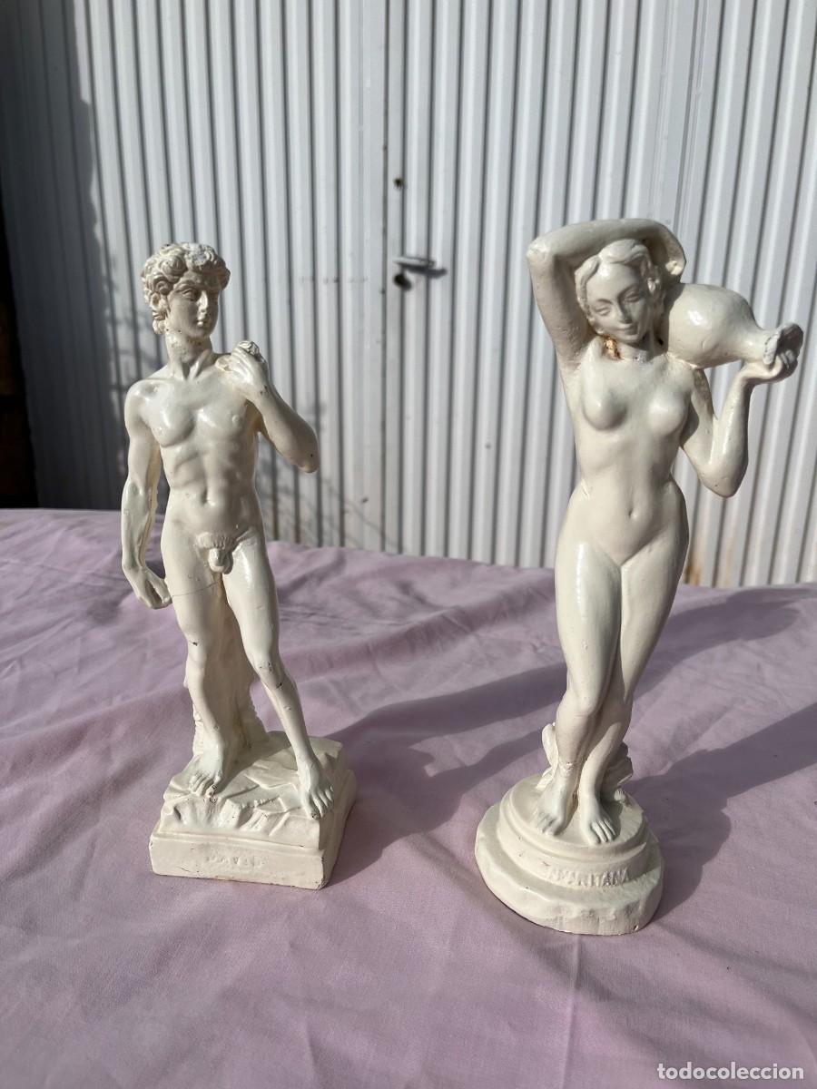 Arte: Figuras de Parastone de Miguel Angel y Venus Samaritana