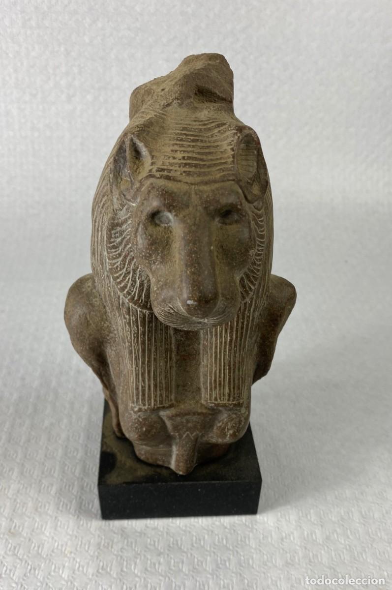 Arte: Reproducci&oacute;n art&iacute;stica de la Diosa Sejmet Antiguo Egipto 23x2cm