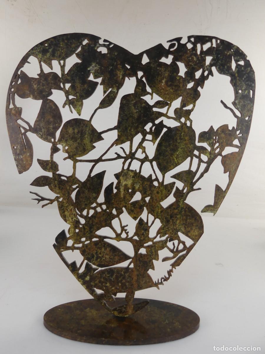 Arte: INTERESANTE ESCULTURA DE METAL OBJETO DE COLECCI&Oacute;N