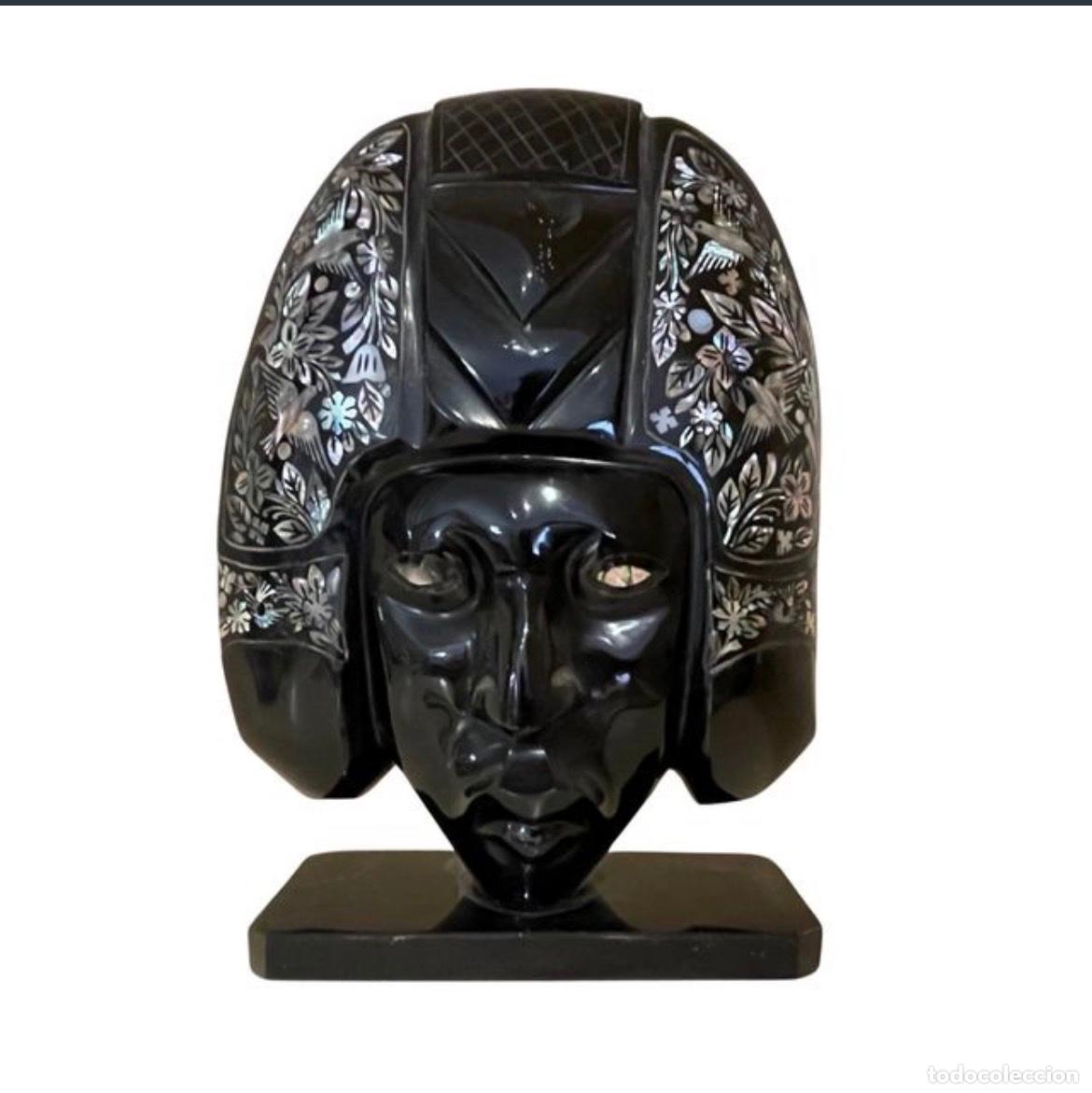 Arte: Esculturas Escultura Mexicanas Obsidiana Incrustaciones