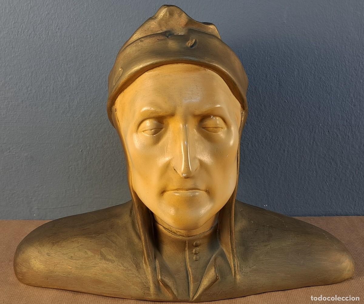 Arte: Busto cl&aacute;sico en escayola, figura masculina principios del siglo XX