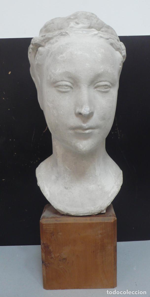 Arte: ESCULTURA BUSTO DE ESCAYOLA - Foto 1
