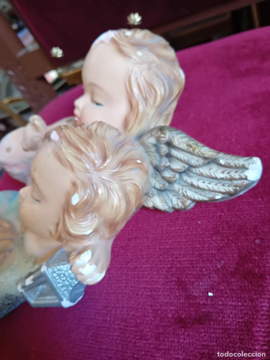 Arte: Ni&ntilde;o con &Aacute;ngel de la guarda d&eacute;cada de los 40 - Foto 4