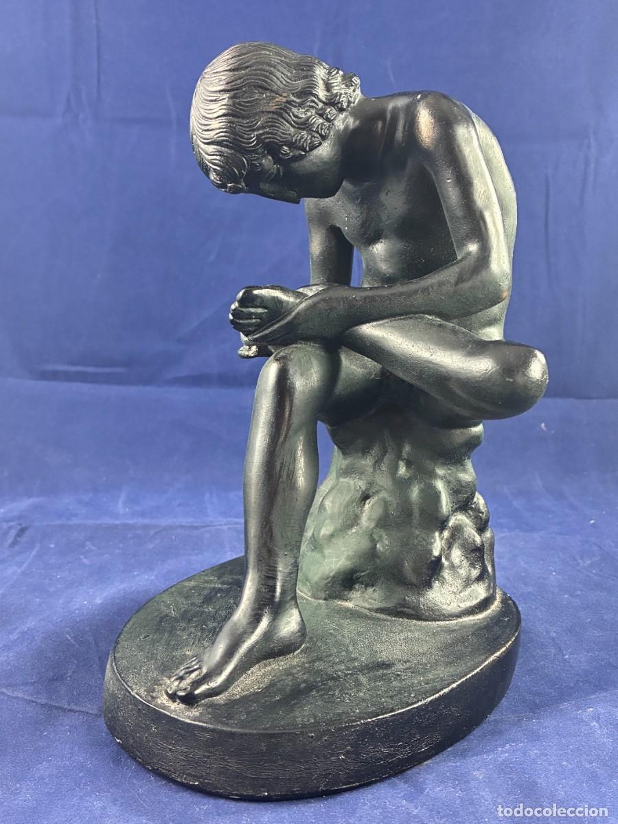 Arte: Escultura Spinario (Ni&ntilde;o de la Espina) Austin Productions Inc. 196 Yeso patinado efecto bronce 22 cm