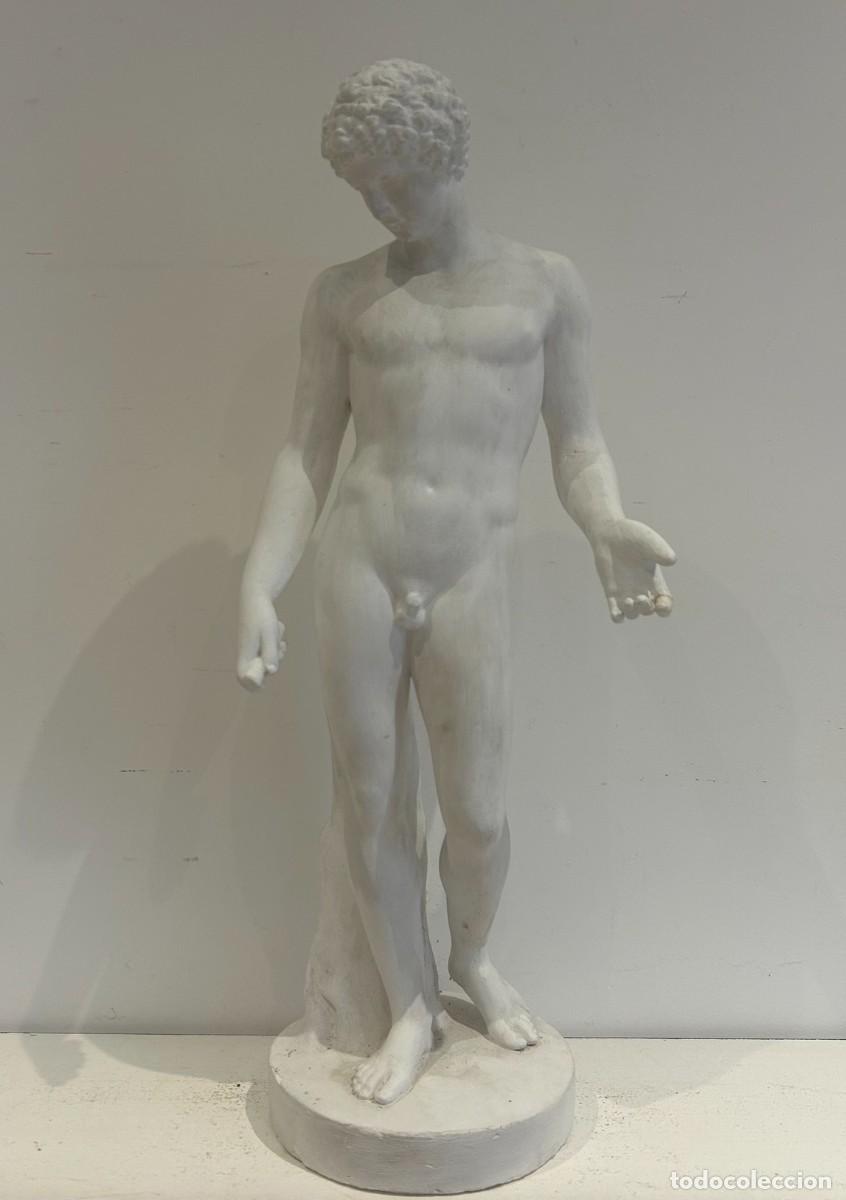 Arte: Figura acad&eacute;mica en escayola. Adonis. A&ntilde;os 30