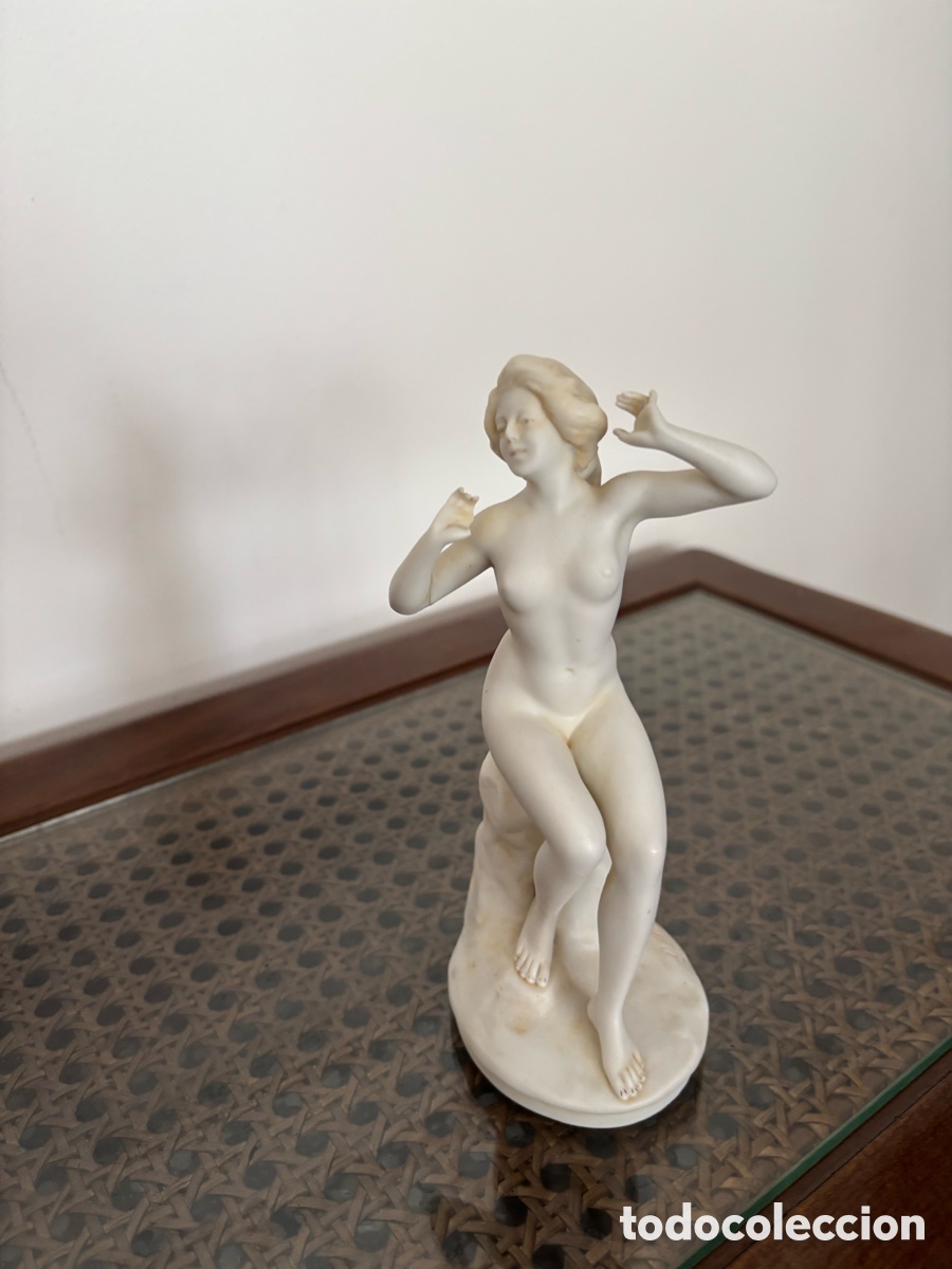 Arte: Figura dama desnuda porcelana