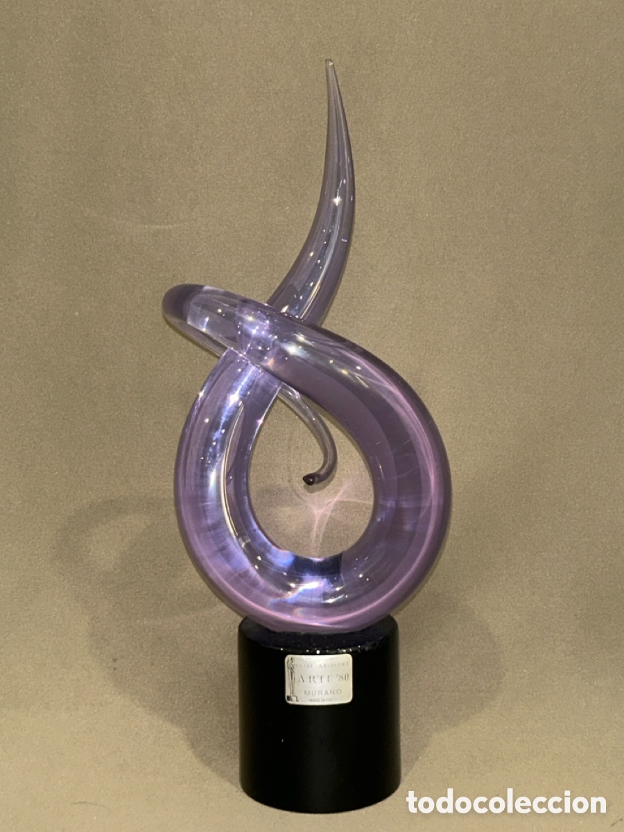 Arte: ESCULTURA CRISTAL DE MURANO DEL ARTISTA RENATO ANATRA A&Ntilde;OS 60 CATALOGADA,FIRMADA *VER FOTOS*