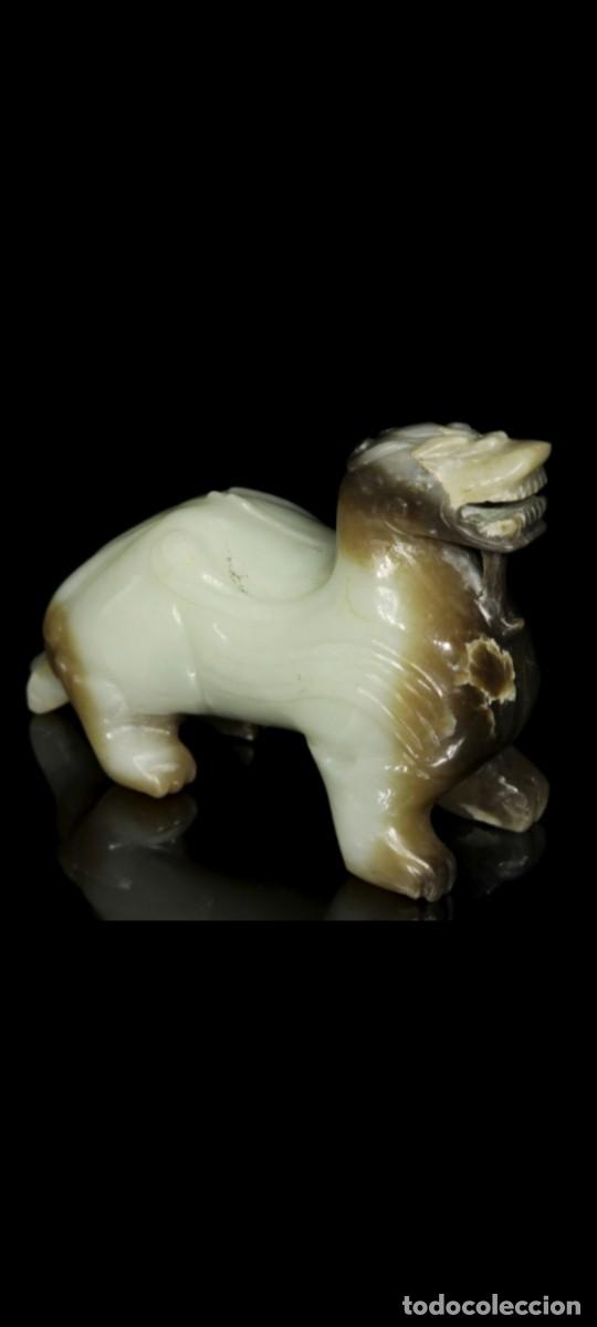 Arte: Escultura animal m&iacute;tico Jade dinast&iacute;a Qing