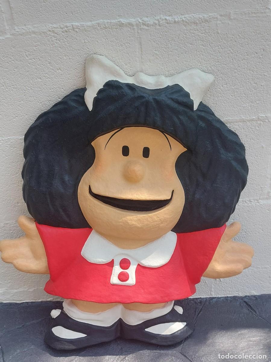 Arte: FIGURA CARTON PIEDRA DE MAFALDA - OBRA ORIGINAL DEL PRESTIGIOSO ESCULTOR JOSEP MATEU
