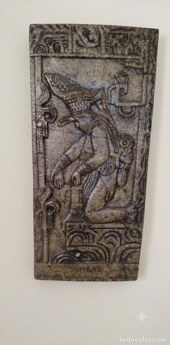 Arte: MEDIO RELIEVE DIOS MAYA DE LA AGRICULTURA - Foto 1