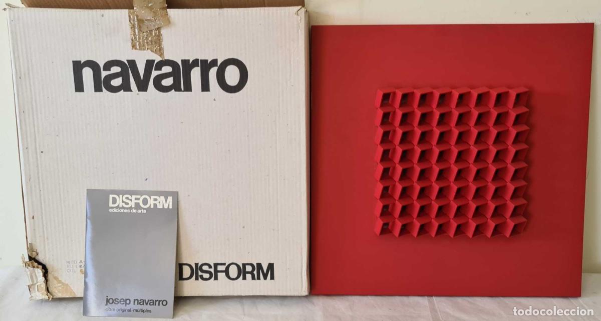 Kunst: JOSEP NAVARRO. ESCULTURA MODULAR OSCILANTE. METAL ESMALTADO. DISFORM. 1974.
