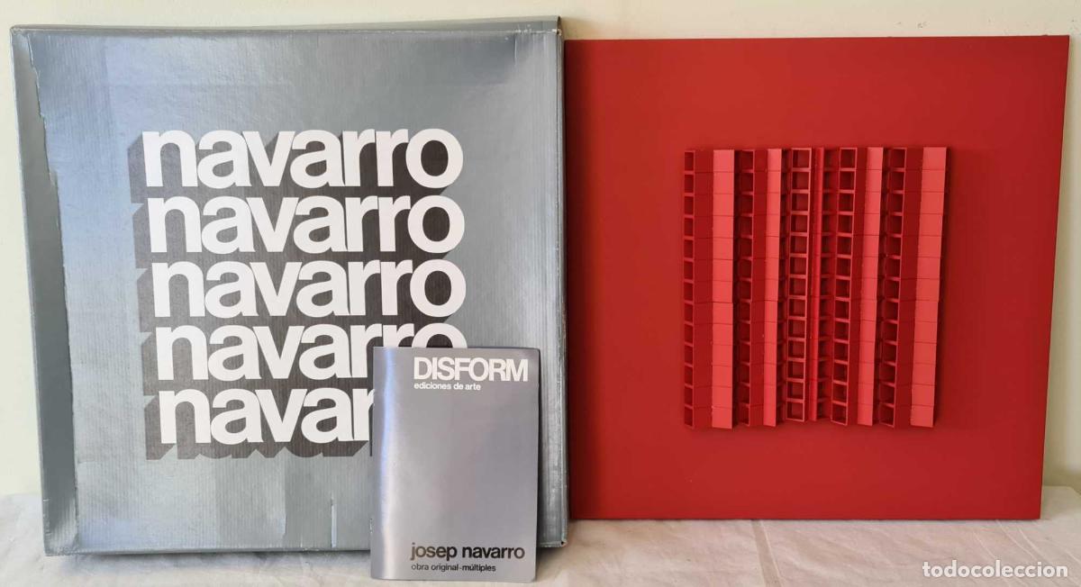 Kunst: JOSEP NAVARRO. ESCULTURA MODULAR OSCILANTE. METAL ESMALTADO. DISFORM. 1974.