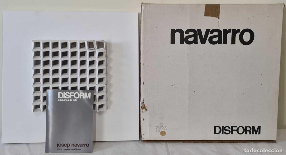 Art: JOSEP NAVARRO. ESCULTURA MODULAR OSCILANTE. METAL ESMALTADO. DISFORM. 1974.