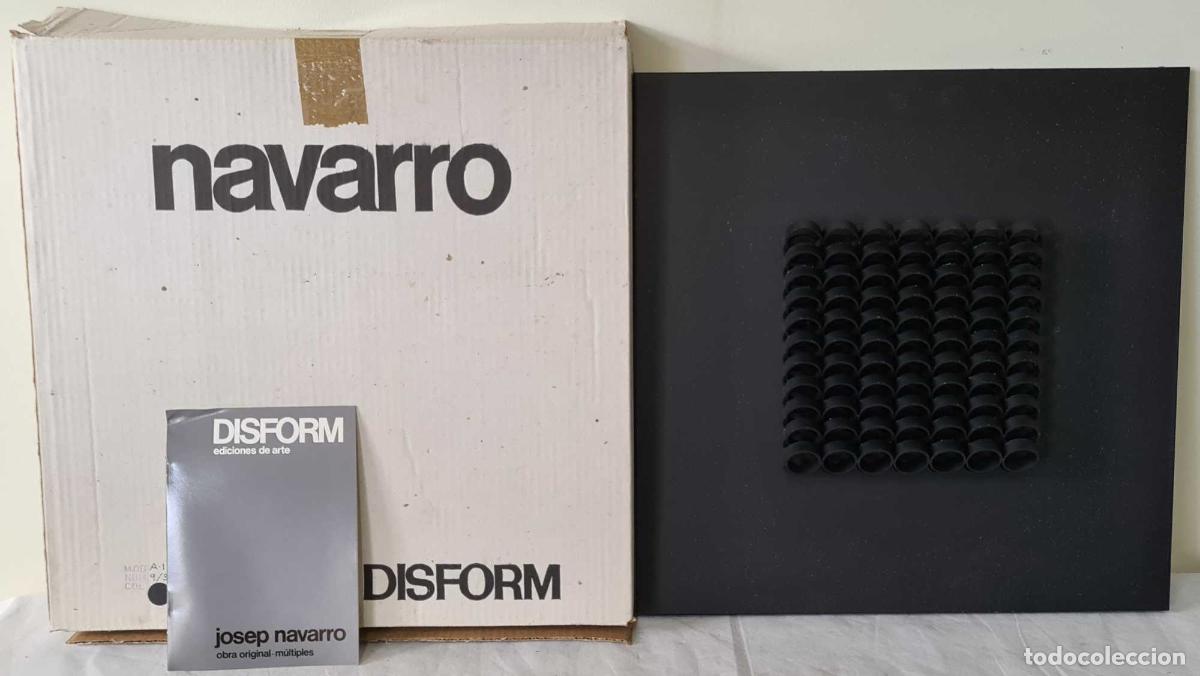 Art: JOSEP NAVARRO. ESCULTURA MODULAR OSCILANTE. METAL ESMALTADO. DISFORM. 1974.