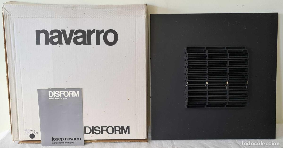 Art: JOSEP NAVARRO. ESCULTURA MODULAR OSCILANTE. METAL ESMALTADO. DISFORM. 1974.