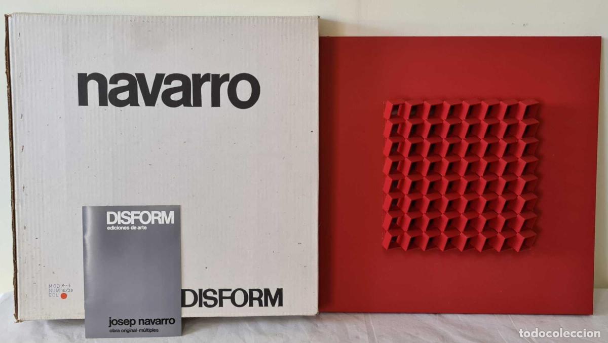 Art: JOSEP NAVARRO. ESCULTURA MODULAR OSCILANTE. METAL ESMALTADO. DISFORM. 1974.