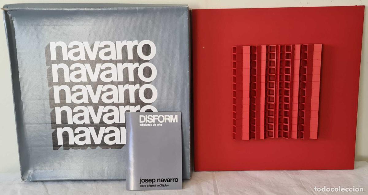 Art: JOSEP NAVARRO. ESCULTURA MODULAR OSCILANTE. METAL ESMALTADO. DISFORM. 1974.