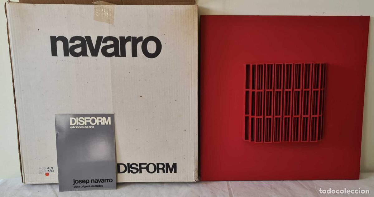 Art: JOSEP NAVARRO. ESCULTURA MODULAR OSCILANTE. METAL ESMALTADO. DISFORM. 1974.