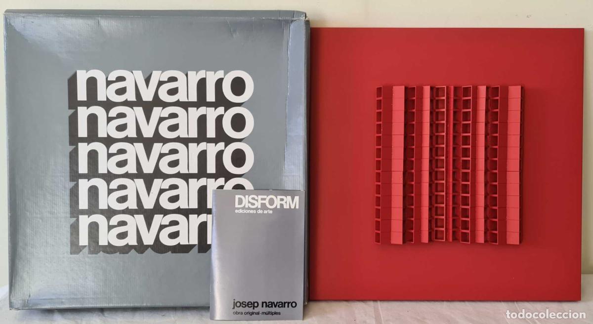 Art: JOSEP NAVARRO. ESCULTURA MODULAR OSCILANTE. METAL ESMALTADO. DISFORM. 1974.