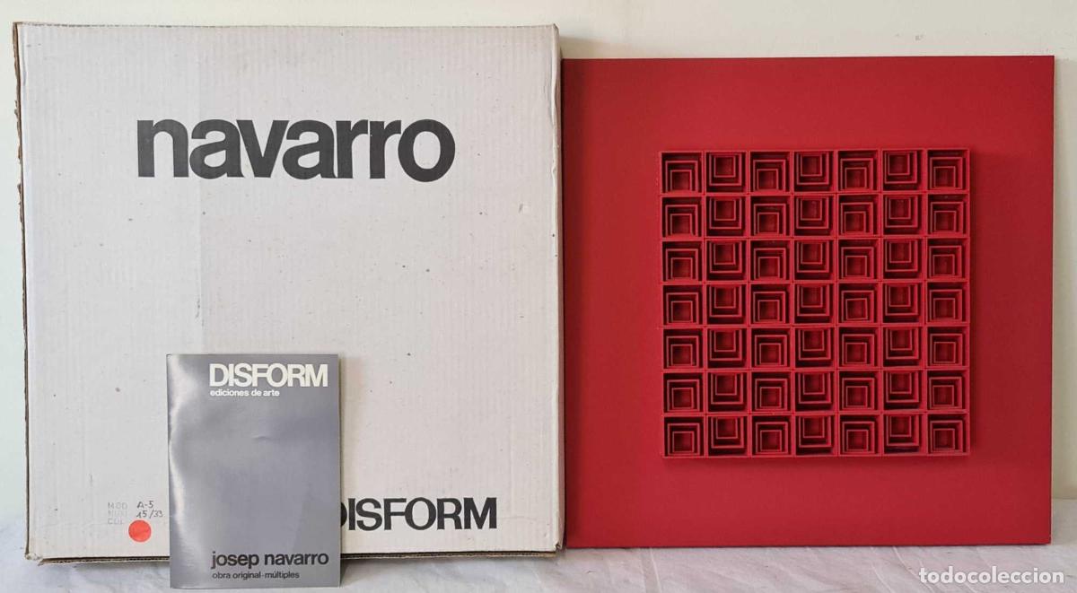 Art: JOSEP NAVARRO. ESCULTURA MODULAR OSCILANTE. METAL ESMALTADO. DISFORM. 1974.