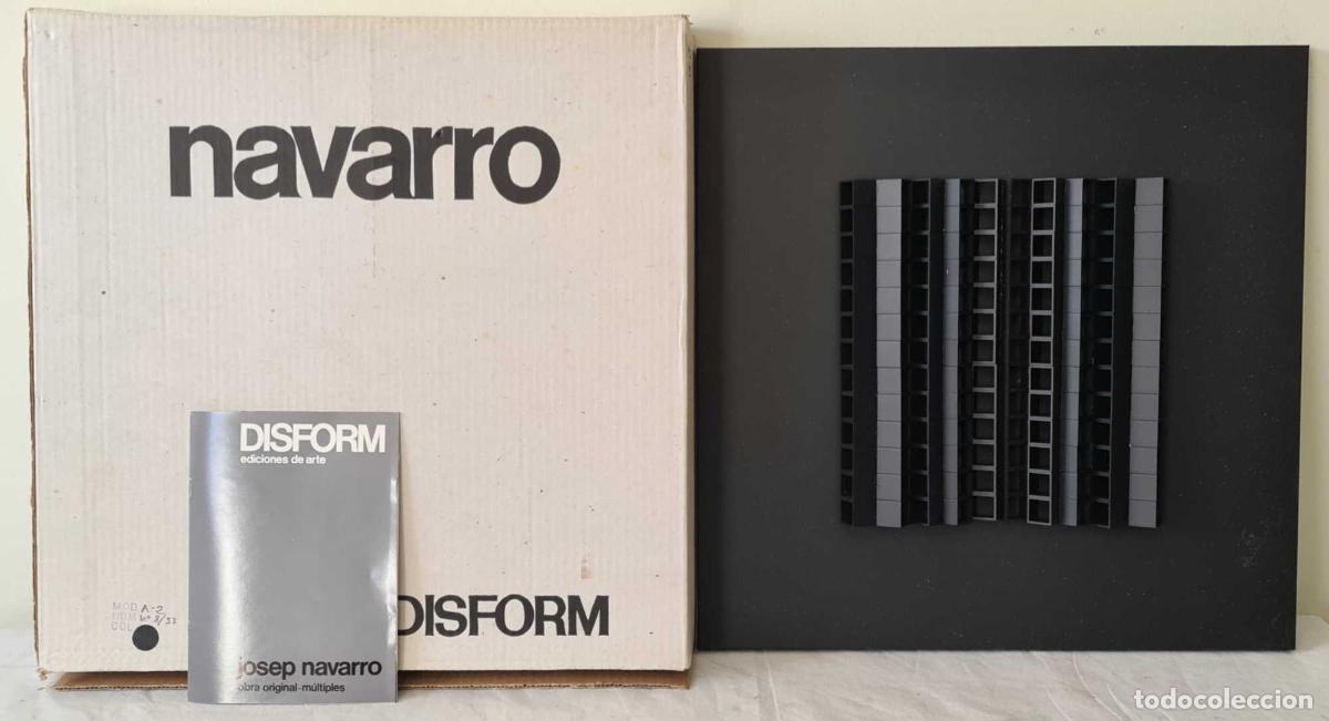 Art: JOSEP NAVARRO. ESCULTURA MODULAR OSCILANTE. METAL ESMALTADO. DISFORM. 1974.