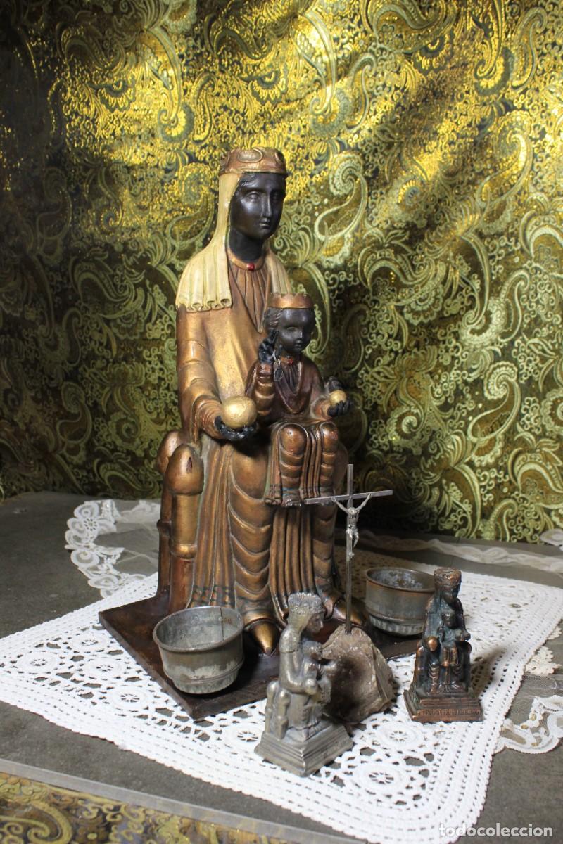 Arte: Antigua Virgen de Montserrat, Virgen G&oacute;tica, Antigua Virgen de Montserrat Policromada, Virgen