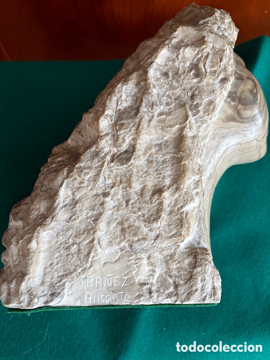 Arte: Busto de m&aacute;rmol Ib&aacute;&ntilde;ez-Alicante - Foto 3