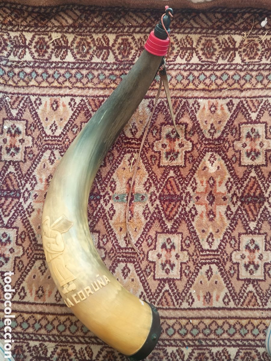 Art: Bota de vino cuerno La Coru&ntilde;a