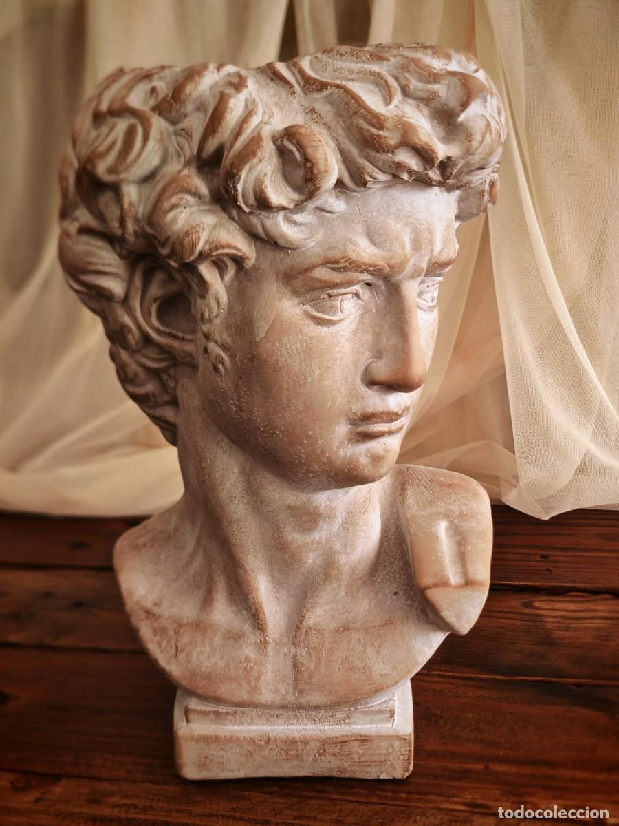Arte: Macetero cemento busto David
