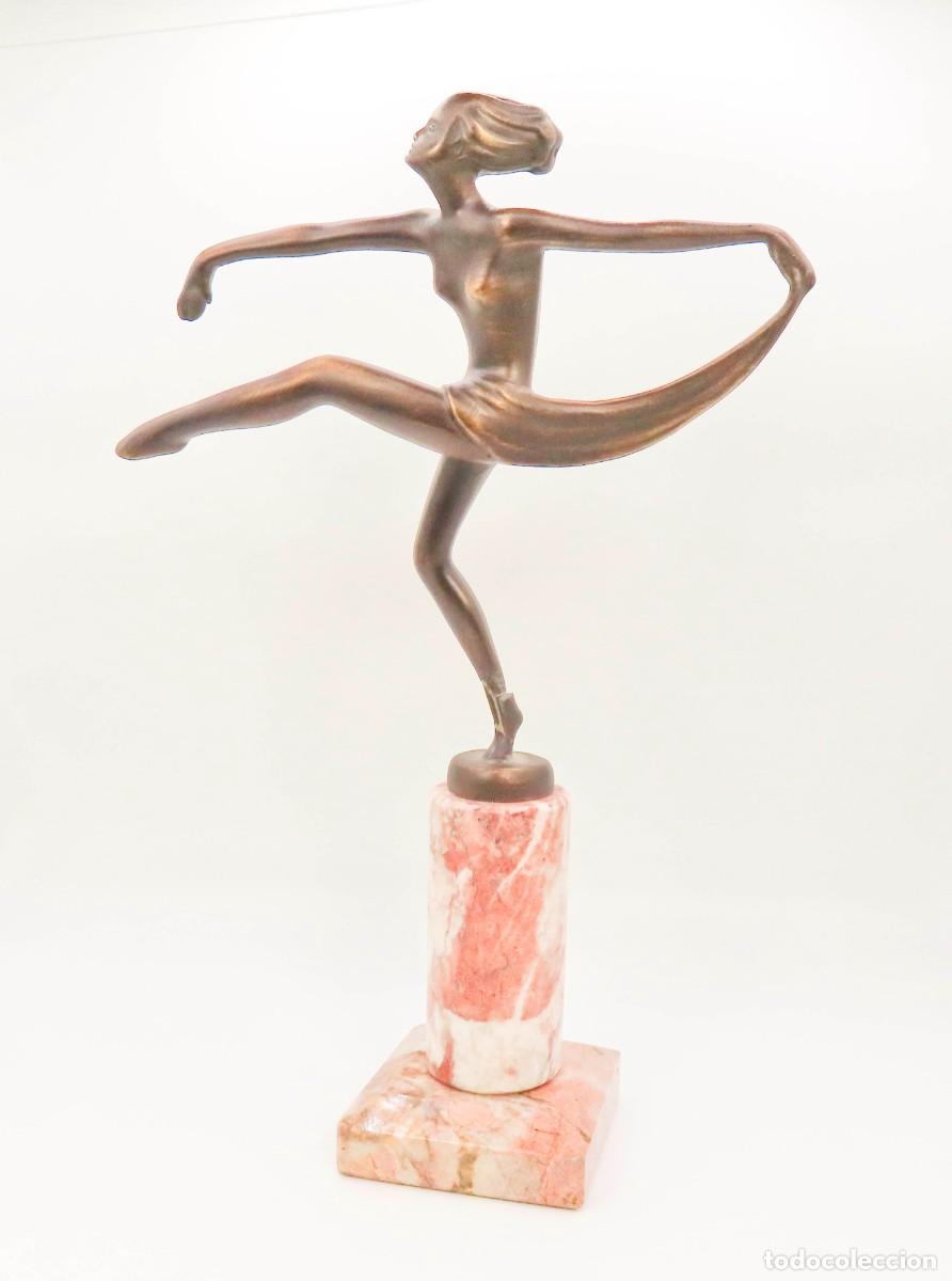 Arte: FIGURA ART DECO ATR JOSEF LORENZL A RESTAURAR
