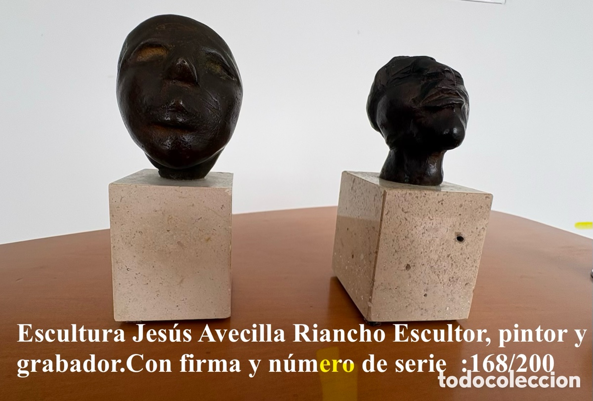 Kunst: Escultura Jes&uacute;s Avecilla Riancho Escultor Con firma y n&uacute;mero de serie 168/200.
