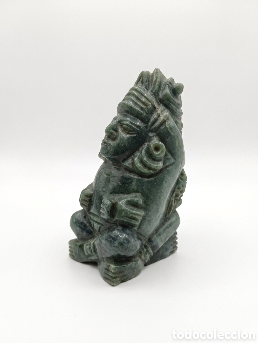 Arte: Escultura maya de jade tallada a mano
