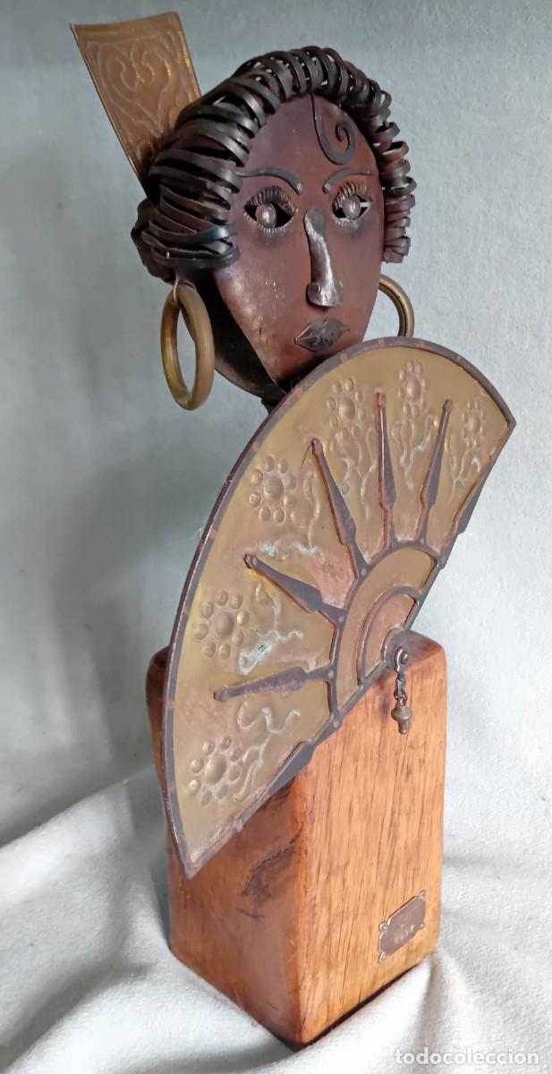 Arte: Escultura Gitana,en madera,hierro y laton - Foto 2