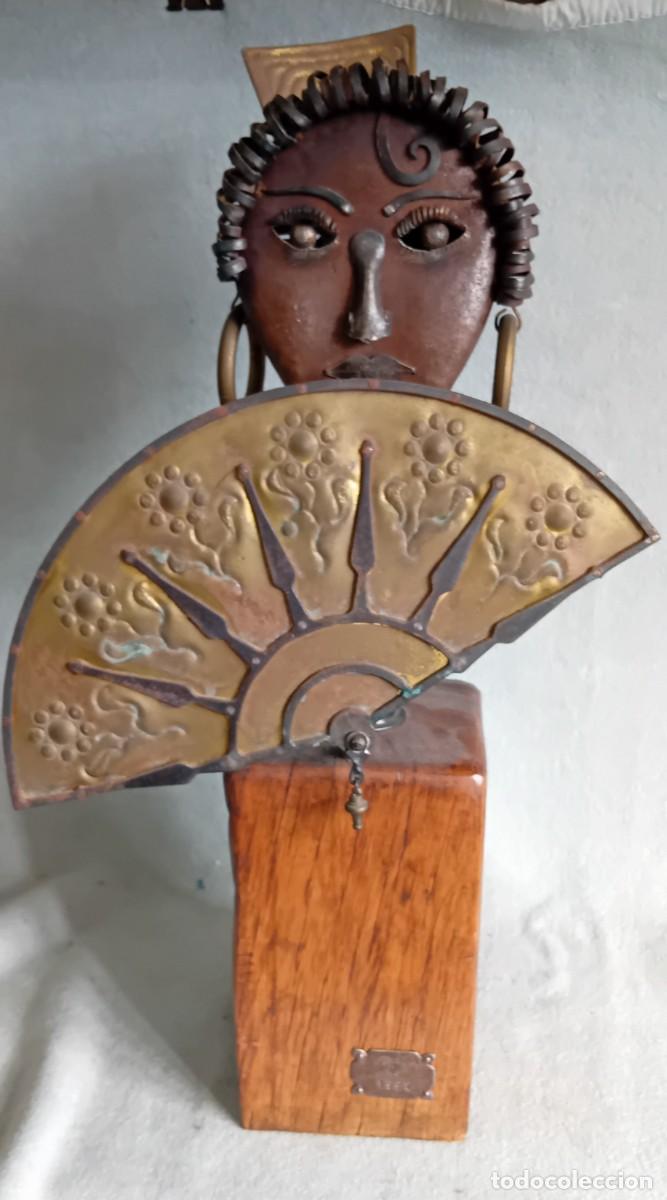 Arte: Escultura Gitana,en madera,hierro y laton - Foto 4