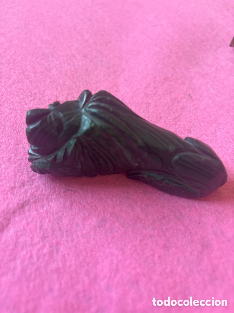 Arte: Figura leon en malaquita (A15) - Foto 2