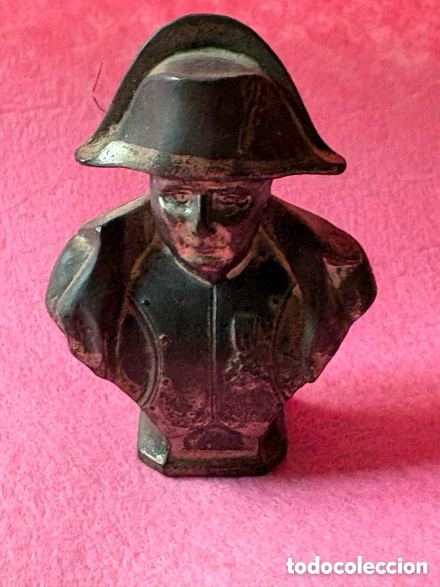 Arte: Busto escultura firmada en metal Napole&oacute;n Bonaparte (A18)