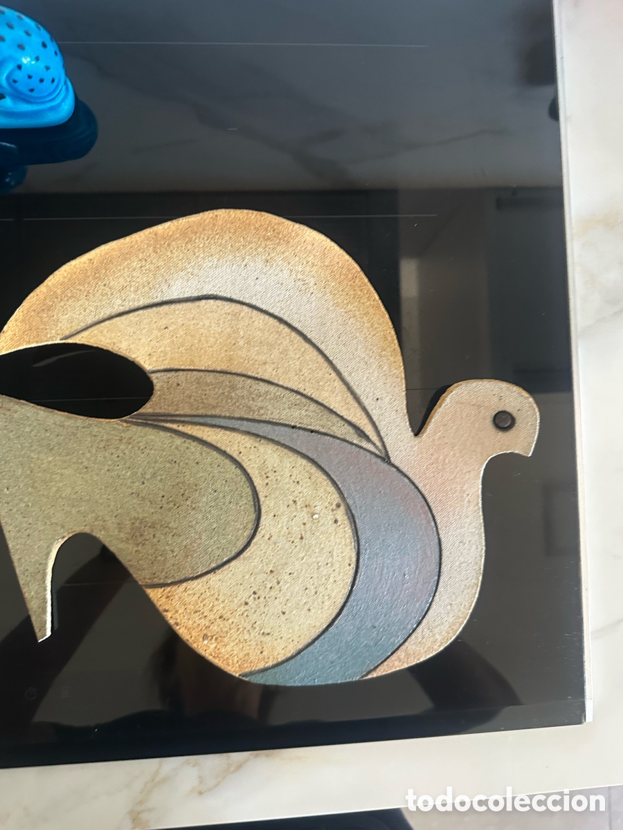 Arte: Escultura de una paloma de cer&aacute;mica de gres (31 &times; 25 cm)-Pau C&aacute;mara Altea
