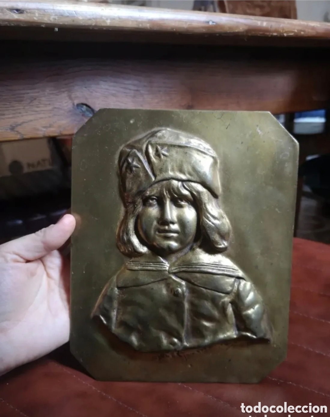 Arte: Placa retrato (ni&ntilde;a sovi&eacute;tica?)
